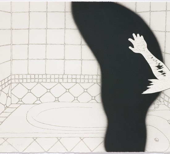 <b>Woman Who Preens at the Mirror</b> 거울 보는 여자 56x76cm, Spray on paper, Chines ink, 2007